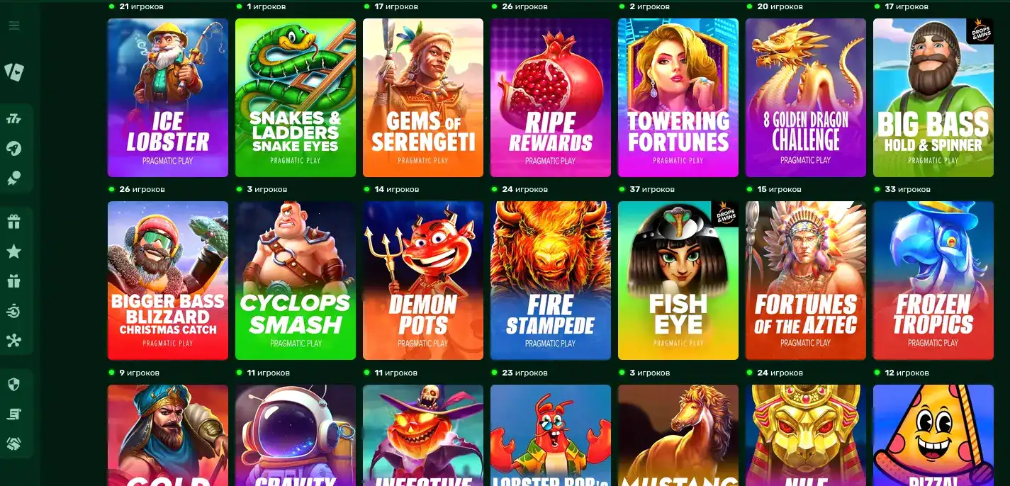 Интерфейс игровых автоматов Vivaro casino на экране ноутбука